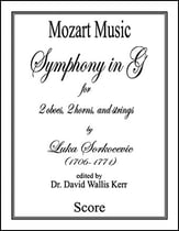 Symphony in G Orchestra sheet music cover